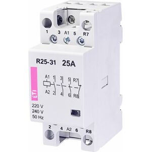 Stýkač modulárny R 25-31 230V AC 3NO+1NC (ETI)