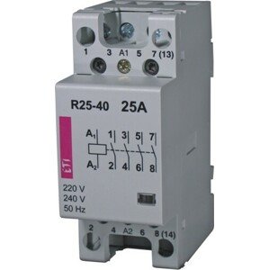 Stýkač modulárny R 25-13 230V AC 1NO+3NC (ETI)