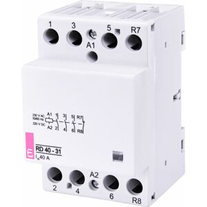 Stýkač modulárny RD 40-31-230V AC/DC 3NO+1NC tichý (ETI)