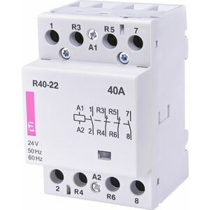 Stýkač modulárny R 40-22 24V AC 2NO+2NC (ETI)