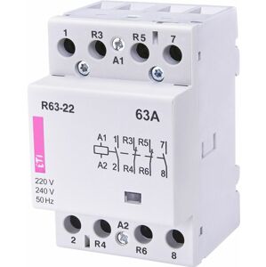 Stýkač modulárny R 63-22 230V AC 2NO+2NC (ETI)