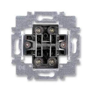 Tlacidlo dvojité (1/0+1/0) 10A/250V (SS) - prístroj (ABB)