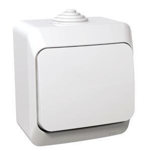 Prepínac striedavý (6) 16AX/250V (SS) IP44 biela Cedar Plus (Schneider)