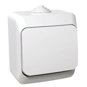 Prepínac krížový (7) 16AX/250V (SS) IP44 biela Cedar Plus (Schneider)