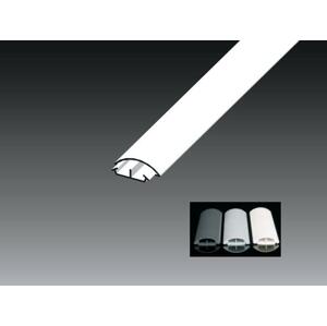 Lišta oblá LO 75, 74 x 18mm sv.sivá (dlž. 2m), KD, (RAL 7035)(kat.zn.-LO 75) (KOPOS)
