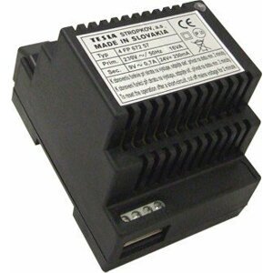 Zdroj 9VAC/0,7A, 24VDC/0,25A IP20 DIN 2-BUS (TESLA Stropkov)