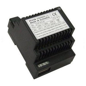 Zdroj sieťový, 9VAC/1A, 12 VDC/300mA, bzučiak (TESLA Stropkov)