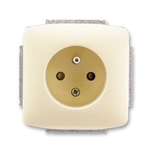 Zásuvka 2P+T/16A/250V clonky (SS) slon.kost Tango (ABB)