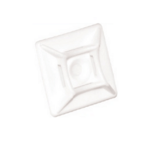 Príchytka sťahovacej pásky 19x19mm ABMM-4 samolepiaca, biela (euroB.A.CH)