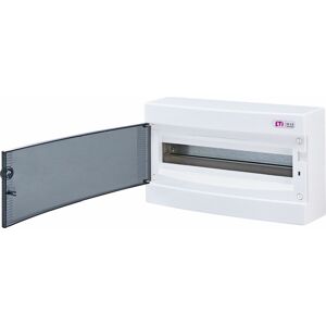 Rozvádzač nástenný bytový 18M IP40 dvierka transp. 236x396x112mm ECT18PT (ETI)