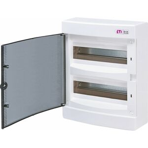 Rozvádzač nástenný bytový 24M IP40 dvierka transp. 361x287x112mm ECT24PT (ETI)