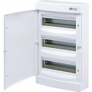Rozvádzač nástenný bytový 36M IP40 dvierka biela 482x287x112mm ECT36PO (ETI)