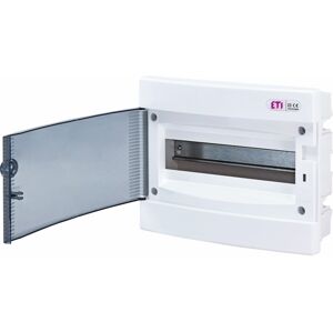 Rozvádzač zapustený bytový 12M IP40 dvierka transp. 212x273x68mm ECM12PT (ETI)