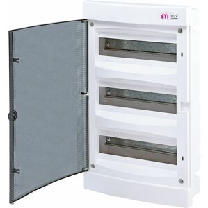Rozvádzač zapustený bytový 36M IP40 dvierka transp. 460x273x68mm ECM36PT (ETI)
