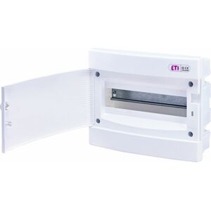 Rozvádzač zapustený bytový 12M IP40 dvierka biela 212x273x68mm ECM12PO (ETI)