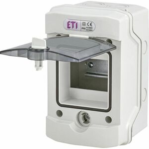 Rozvádzač nástenný 4M IP65 dvierka transp. 201x128x120mm ECH-4G (ETI)