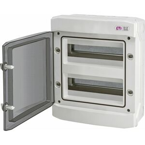 Rozvádzač nástenný 24M IP65 dvierka transp. 384x319x144mm ECH-24PT (ETI)