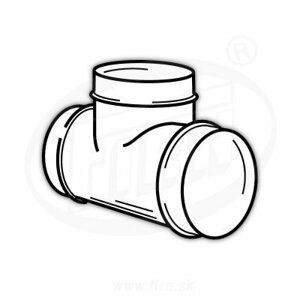 Odbočka 131 pre vzduchovody T kus (VENTS)