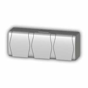 Zásuvka 3x do vlhka IP44 biela HERMES