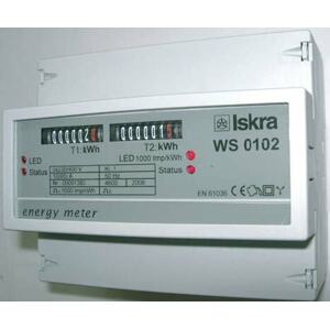 Elektromer trojfázový, mechanický 4u 63A A01, TYP : WS0102 (SEZ)