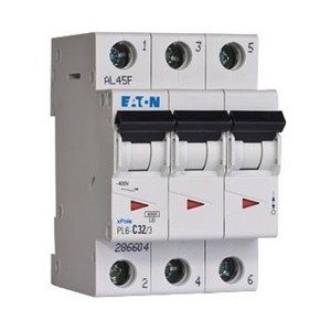 Istič 3-pólový C/20A 6kA Rada:PL6 (Eaton)