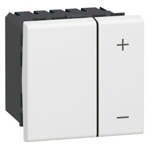 Stmievač tlačidlový RL 600W/VA 2M (SS) biela Mosaic (Legrand)