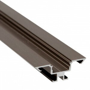 Profil LED Al, 40x14mm BC05 bronzový