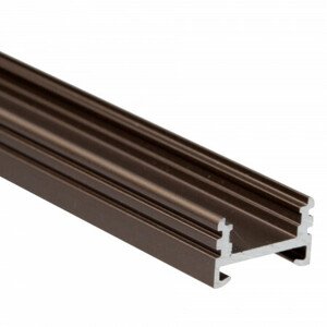 Profil LED Al, 19x11mm BC06 bronzový