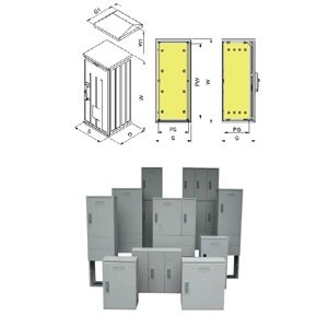 Skriňa 40x80 plochá strecha 1dvere polyester Z+MD+V