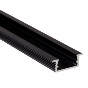 Profil LED Al, 23x9mm CC03 čierny (43)
