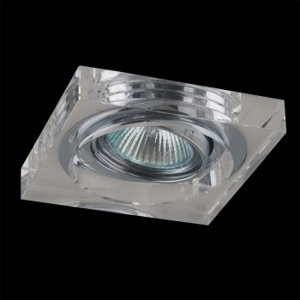 Svietidlo DOWNLIGHT GU10/50W, CLEAR CRYSTAL K9/CHR (EMITHOR)