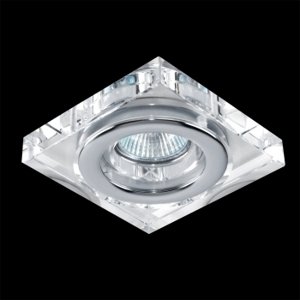 Svietidlo DOWNLIGHT GU10/50W, CRYSTAL/CHR ALU,IP55 (EMITHOR)