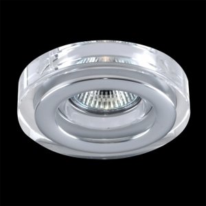 Svietidlo podhľadové DOWNLIGHT GU10 50W chróm/kryštál IP55 (EMITHOR)