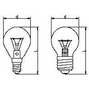 Žiarovka 40W, E14, 2700K, 320lm, 240V iluminačná, číra (TES-LAMPS)