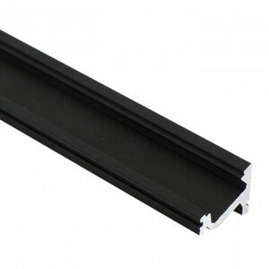 Profil LED Al, 13,5x16,5mm CC15 čierny rohový 30°/60° dodávaný bez krytu (56)