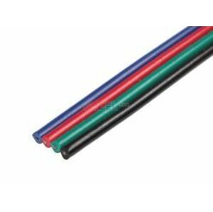 Kábel pre LED pásik RGB 4 žilový, farebný