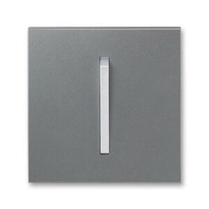 Kryt spínaca/tlacidla 1diel. sign. ocel/titán Neo Tech (ABB)
