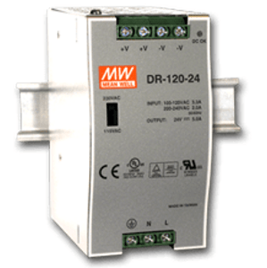 Zdroj 12V 120W IP20 DIN (MEAN WELL)