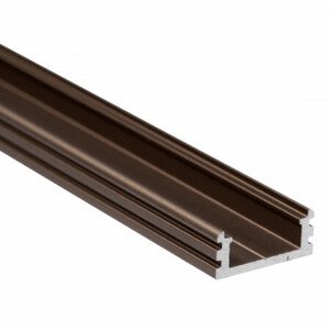 Profil LED Al, 19x8mm BC14 bronzový (47)