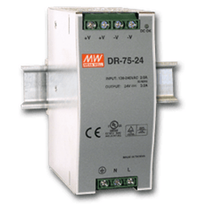 Zdroj 24V 75W IP20 DIN (MEAN WELL )