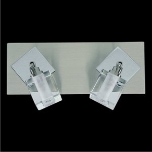 Svietidlo ICE/8971-2W/2xG9/40W,mat.: NICKEL SATIN / chrómE / K9 CRYSTAL (LUXERA)