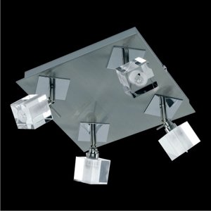 Svietidlo ICE/8971-4A/4xG9/40W,mat.: NICKEL SATIN / chrómE / K9 CRYSTAL (LUXERA)