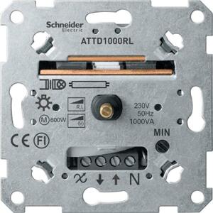 Stmievac otocný (1) RL 1000W/VA (SS) - prístroj Merten SysM (Schneider)