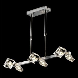 Svietidlo INUA/9271-6/6xG9/40W, NICKEL SATIN,mat.: NICKEL SATIN / K9 CRYSTAL (LUXERA)