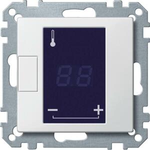 Termostat duálny 16(1)A/250V spín. displ.dot. (SS) - prístroj (SS) Merten SysM (Schneider)