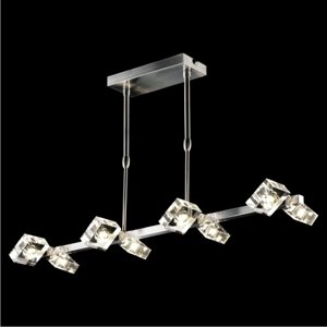 Svietidlo INUA/9271-8/8xG9/40W, NICKEL SATIN,mat.: NICKEL SATIN / K9 CRYSTAL (LUXERA)