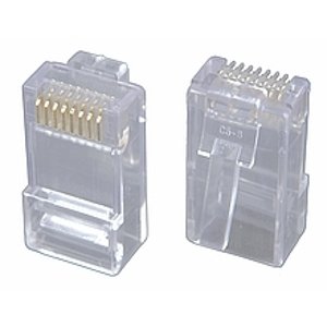 Konektor RJ45 8pin cat5E 8p8c netienená drôt(SOLARIX)