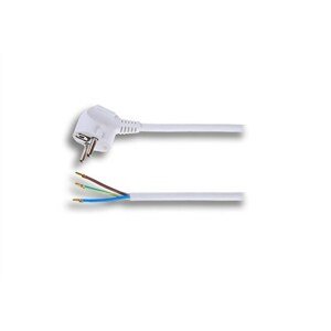 Kábel flexošnúra 2m 3x1,0 mm2, biela
