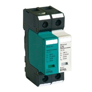 Prepäťová ochrana PO II 1+1 280V/40kA (KIWA)