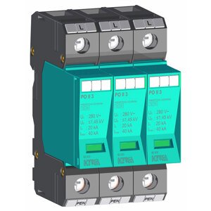 Prepäťová ochrana PO II 3 PV 200V DC (KIWA)